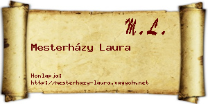 Mesterházy Laura névjegykártya