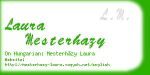 laura mesterhazy business card